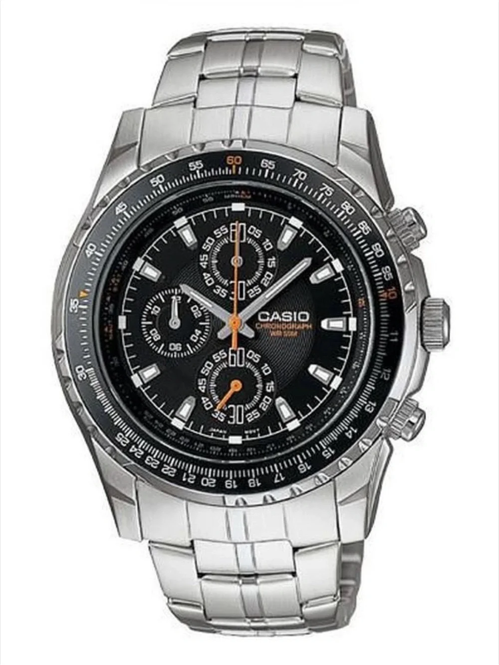 NWT Men's Casio Chronograph Pilot Slide Rule Bezel Watch - Picture 2 of 6